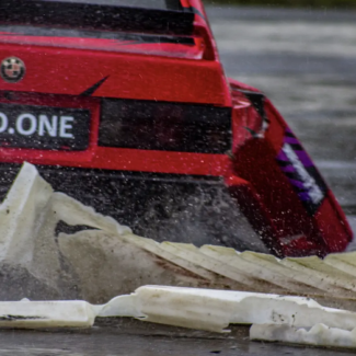 e30 coupe drift crash